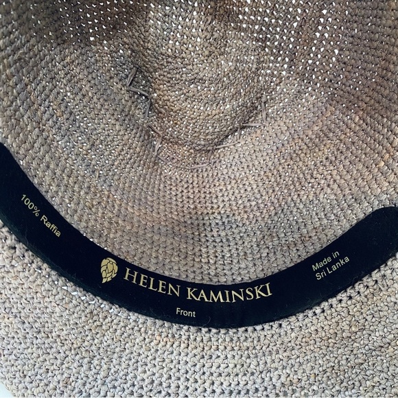 Helen Kaminski 100% raffia grey hat main image 6